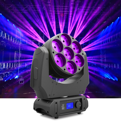 7x40w RGBW 4 w 1 Beam Wash LED ruchomy światło głowy z Zoom DJ Club Disco Light