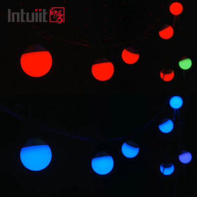 DMX LED Globe Patio Lights Wodoodporne wiszące na ganek Party Decor