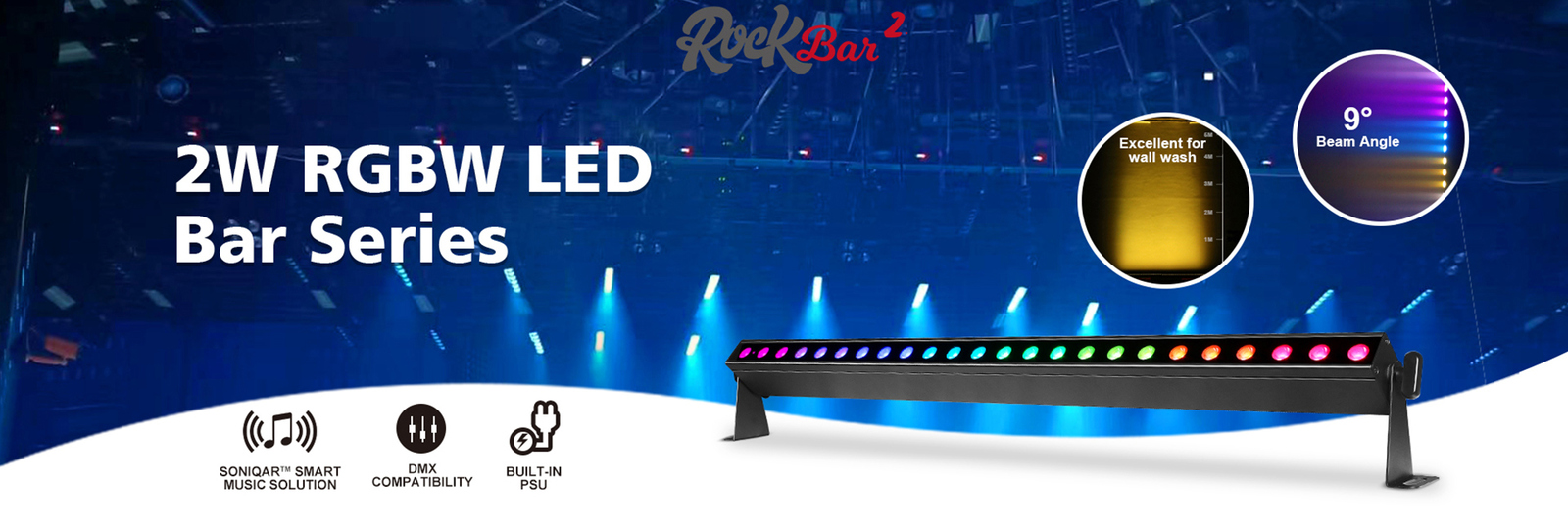 Oświetlenie spryskiwaczy ścian zewnętrznych