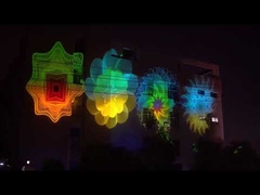 Zewnętrzny projektor LED Zoom Gobo Ripple z bezprzewodowym sterowaniem DMX