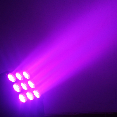 Profesjonalny panel 3x3 LED Matrix Light 9x10W RGBW 4 w 1 Moving Head Light dla Dj Disco