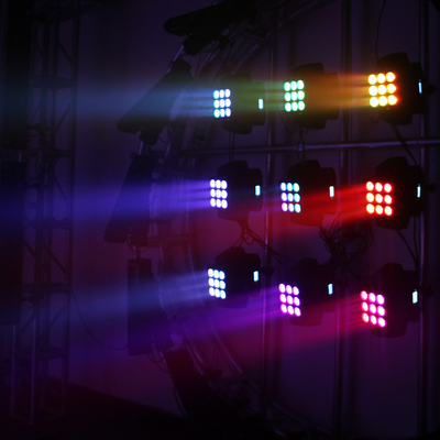 9*10W RGBW 4 In1 LED Washing Light o wysokiej jasności DJ 3x3 Matrix Pixel