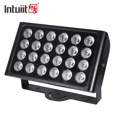 Zewnętrzne oświetlenie LED Facata budynku 24*10w DMX Myjnia ścian IP65 RGBW Architektura mieszanka kolorów Park sceniczny