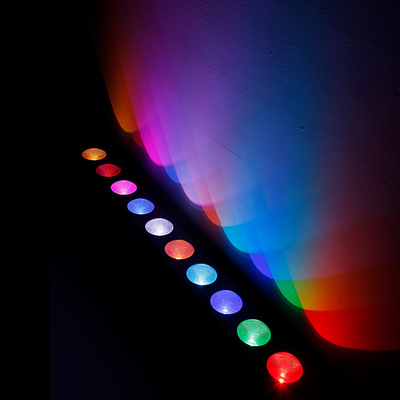10x9W RGB DMX 3in1 LED światło ścienne prania linijnych barów prania oświetlenie sceniczne
