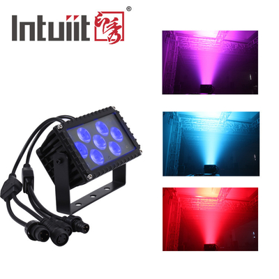 7x3W RGB zewnętrzne światło LED 25-stopniowy umywacz ścian DMX Control