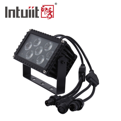 7x3W RGB zewnętrzne światło LED 25-stopniowy umywacz ścian DMX Control