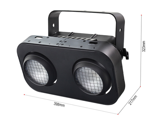 200W RGB Cob Stage LED Blinders Publiczność Światło Ciepłe / Chłodne Białe Aluminiowe Ciało Dwa Oczy Projekcja światła 200W Moc