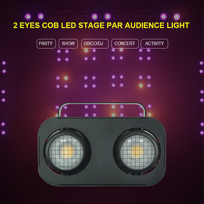 2 oczy 2*90W Dmx512 Control Splicing Cob Publiczność Efekt ślepca Światło sceniczne