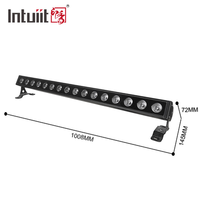 DMX512 RGBW LED Liniowe Światło do mycia ścian dla oświetlenia architektonicznego i fasady 16x5W Zewnętrzna wodoodporna lampa sceniczna