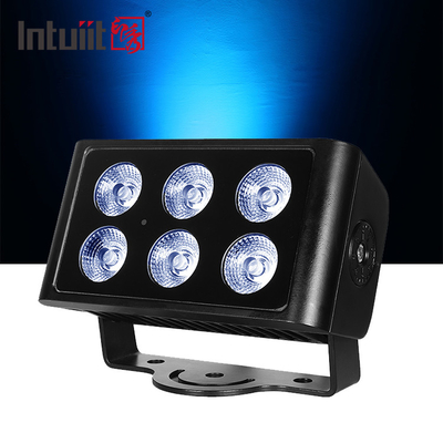 Nowy projekt Oświetlenie zewnętrzne architektoniczne krajobrazowe LED Wąski kąt wiązki IP65 6*5W RGBW DMX512 Światła reflektory LED
