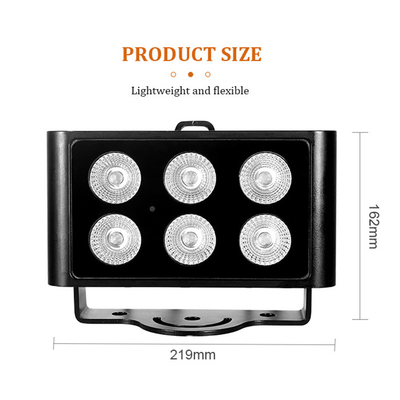 Nowy projekt Oświetlenie zewnętrzne architektoniczne krajobrazowe LED Wąski kąt wiązki IP65 6*5W RGBW DMX512 Światła reflektory LED