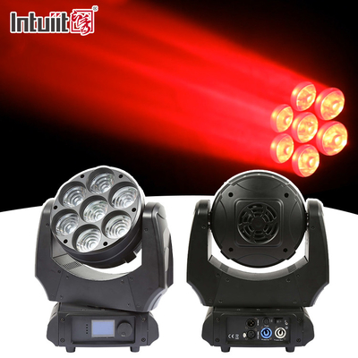 Led Head Light 7x40w RGBW 4in1 Sharpy Beam Z Zoom Wash Stage Lighting DJ Lights