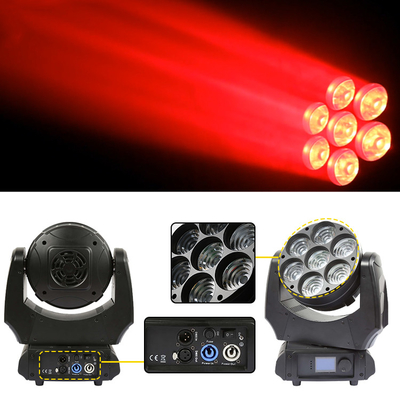 Led Head Light 7x40w RGBW 4in1 Sharpy Beam Z Zoom Wash Stage Lighting DJ Lights