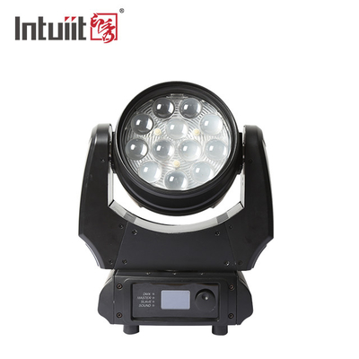 Led Wash Par 4In1 12X10W Zoom Rgbw Led Wash Moving Head Light Dla DJ Disco Stage Lighting