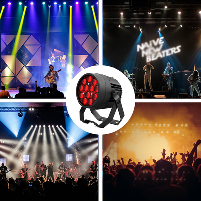 Aluminiowy stop LED Flat Par 12x10W RGBW 4in1 DMX512 do dyskotek Party Stage Ślub Koncert Teatr Efekt Oświetlenie