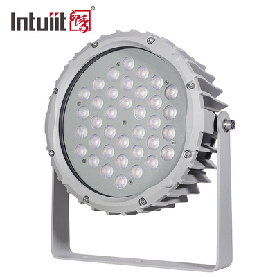 72w RGBW DMX512 Wodoodporny Led Flood Light Zewnętrzny krajobraz Ogród Okrągły etap Par Light