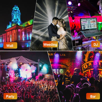 Dmx 16x5w rgbw 4w1 Wodoodporne oświetlenie sceniczne powercon led podkładka ścienna do barów audytoryjnych