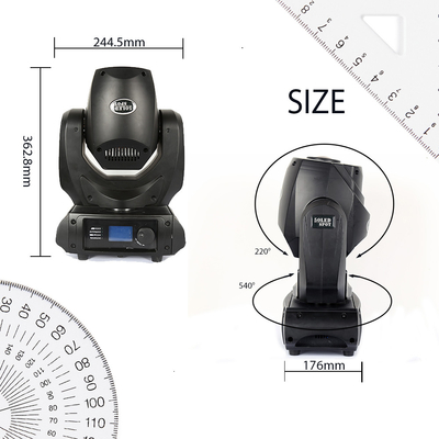 LED 50w Gobo ruchomy światło głowy światło sceniczne dla klubu DJ oświetlenie sceniczne impreza dyskoteka impreza weselna