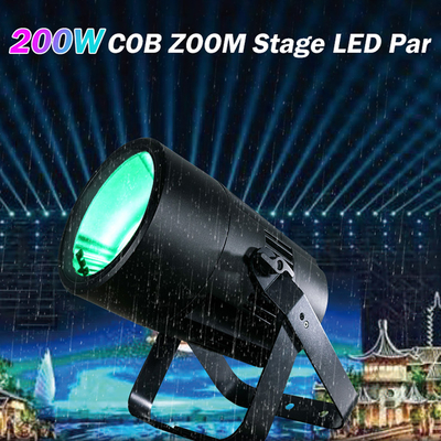IP65 DMX Led Cob 200w Par Oświetlenie zewnętrzne Świąteczne światła RGBW