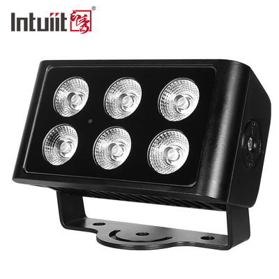 6x5w RGBW 4 w 1 LED Flood Light IP65 wodoodporny płaski reflektor Wydarzenia zewnętrzne Tło DJ Disco Stage Par Light