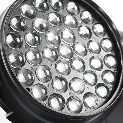 37x10W RGBW 4in1 Led Wash Stage Lighting DMX Profesjonalne światła DJ 370W Zoom Ruchomy światło głowy dla imprezy