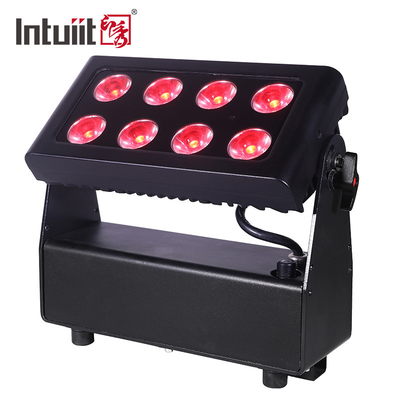 8X15W RGBW 4-w-1 LED Uplights Bateria oświetlenie sceniczne DJ światła zdalne i DMX