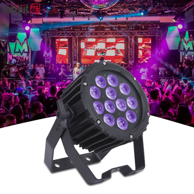 Profesjonalny 12pcs 4in1 12x3W LED Outdoor Par Can Light Oświetlenie sceniczne RGBW Aluminium Alloy DJ Wasch Par Nightclub Light