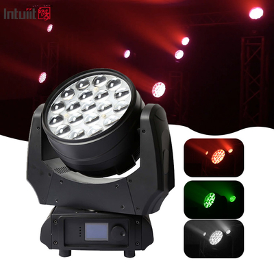 19x15w Rgbw 4in1 Led Head Zoom Wasch Stage Lighting Beam Led Head Light