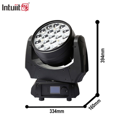 19x15w Rgbw 4in1 Led Head Zoom Wasch Stage Lighting Beam Led Head Light