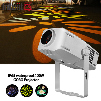 Wodoszczelny 400W Obraz obracający się Logo Floor Gobo Projektor zewnętrzny do reklamy