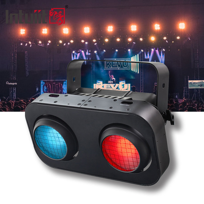 2 oczy Ciepła biała bursztyna / RGB Cob Par Blinder 2x90w Lampa widzenia Led Blinder Light