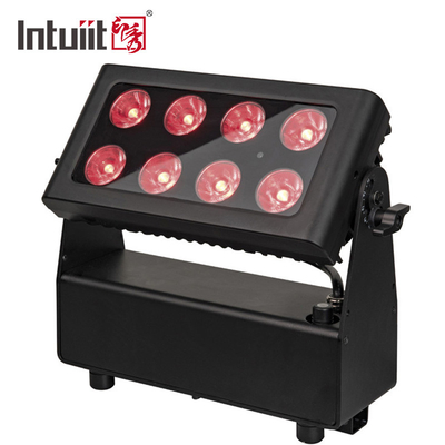 8X15W wodoodporny IP65 zasilany baterią DMX LED Światła do mycia ścian