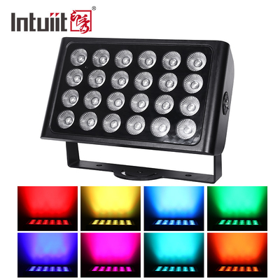 8X15W RGBW 4-w-1 LED wodoodporny reflektor DMX Control Flat Spotlight Background Światło ścienne Światło sceniczne