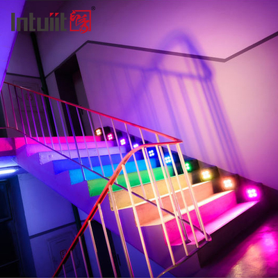 IP54 Mini Uplights 4X12W Bateria Spotlight 4 LEDs Bezprzewodowy DMX & IR Remote Uplights Disco Club Party Stage Uplight