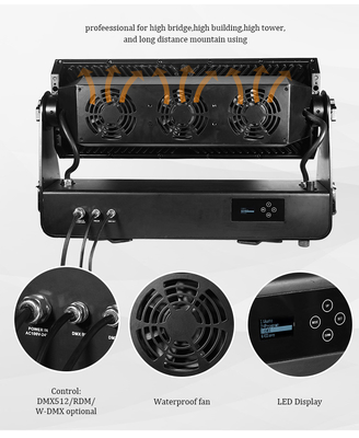 DMX512 1500W RGBW 4in1 IP65 wodoodporny DJ Ślubna scena Miejscowa pralka ścienna zewnętrzna LED Wasch Flood Light