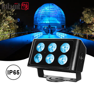 6x5W 4in1 RGBW LED DMX Światła ścienne IP65 zewnętrzne LED światło kolorowe dla miasta