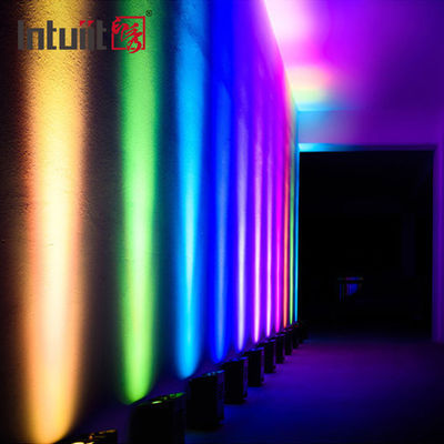 Sterowanie zdalne IP54, oświetlenie sceny weselnej, akumulatorowe, LED RGB, bezprzewodowe, światło DJ, listwa, DMX512, 4x12W reflektory LED
