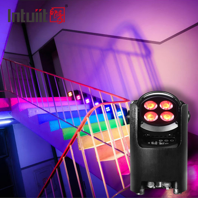 4*12W 4-w-1 RGBW Dj Wedding Battery Powered LED Uplight WIFI Bezprzewodowa dyskoteka Światła sceniczne