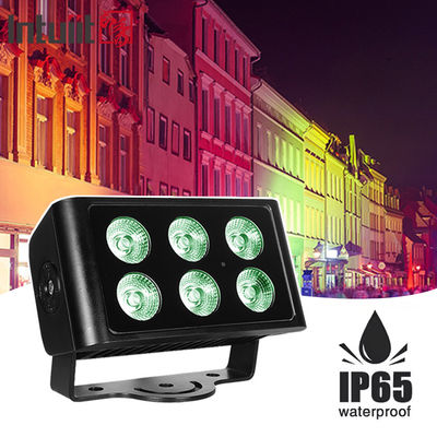 wodoodporny IP65 zewnętrzny Dmx 6X5W Rgbw Led Wash Powódź City Color Led Wall Washer