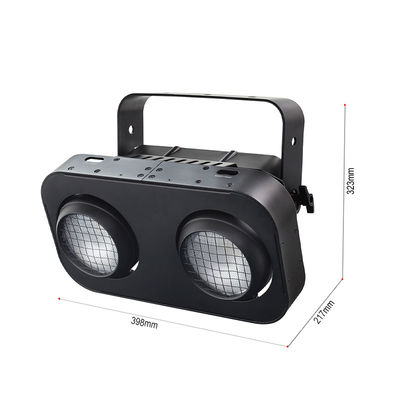 2-Oczkowy IP65 Ciepła Biała/Bursztynowa/RGB 200W LED Reflektor Sceniczny COB dla DJ Koncertu Wydarzenia Oświetlenia Scenicznego Teatralnego