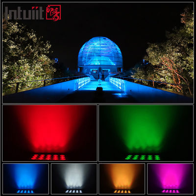 15x5W RGBW 4-w-1 IP65 zewnętrzne światło LED ‡ DMX512 wodoodporne szerokie światło dla ogrodu, sceny i oświetlenia budynków