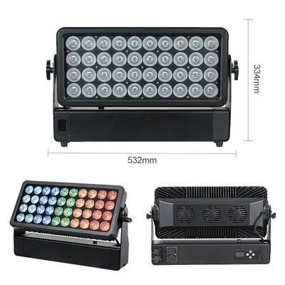Światło do mycia ścian 40x10W RGBW 4-w-1 wodoodporny reflektor dla City Stage Park Aluminium Wash Led Lighting