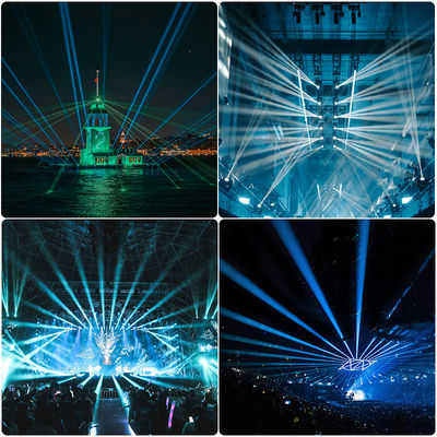 100W Laserowe źródło światła Niestandardowe sceniczne pryzmatyczne wiązki laserowe 100w DMX512 Sterowane światło Ruchoma głowica laserowa IP66