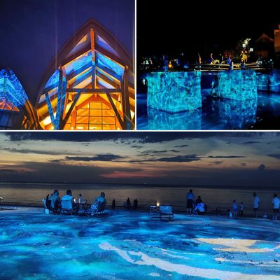400W LED Zewnętrzny IP65 Projektor Gobo z Efektem Fal Wodnych, Światło LED z Efektem Fal Wodnych, Oświetlenie Sceniczne