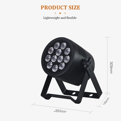 IP65 LED Par Light wodoodporny IP65 Rated Outdoor 12x20W RGBWA-UV 6in1 Stage Light DMX512