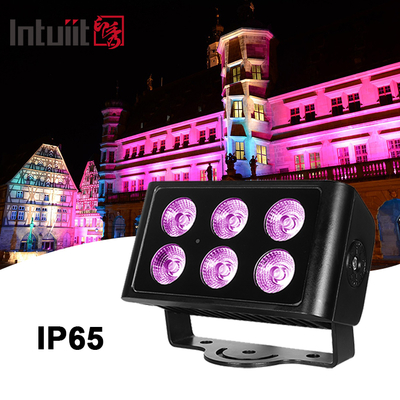 6x5W RGB RGBW Zewnętrzny LED Wall Washer IP65 Reflektor Blinder Stroboskop