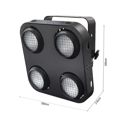 IP65 2w1 Bursztynowy i Ciepły Biały Wodoodporny Reflektor Sceniczny COB 4x90W 4-Oczkowy Reflektor LED COB Dmx512 dla Widowni