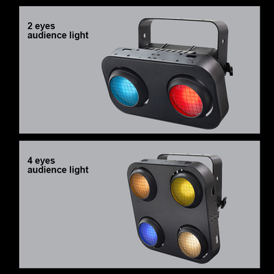 IP65 2w1 Bursztynowy i Ciepły Biały Wodoodporny Reflektor Sceniczny COB 4x90W 4-Oczkowy Reflektor LED COB Dmx512 dla Widowni