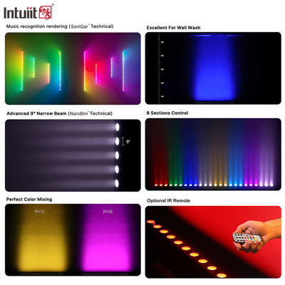 Wysokiej jakości 24X2W zasilana bateryjnie Rgbw 4w1 Dmx512 oświetlenie sceniczne Led Wall Washer