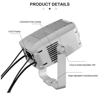 Projektor Logo Gobo 100W — IP65 DMX512 do użytku zewnętrznego z niestandardowym wzorem projekcji do reklam, budynków i wydarzeń